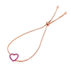 Sterling Silver Wholesale Handcraft Heart Tennis Bracelet 